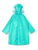 Maruju Corporation Raincoat with Backpack and 130cm Kids' Schoolbag, Mint,