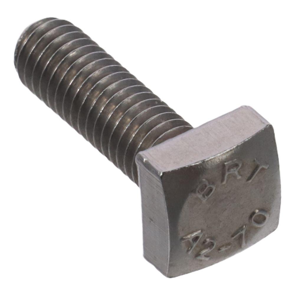 2 шт. Болт с квадратной головкой M6*20 мм, серебристый, с полной резьбой, прочный, квадратные машинные винты