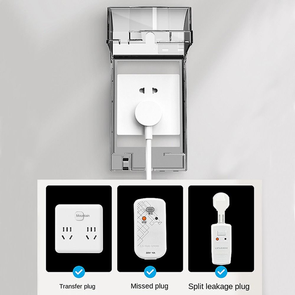 Настенная розетка, водонепроницаемая коробка, электрическая вилка, переключатель, защитная крышка, защитная розетка