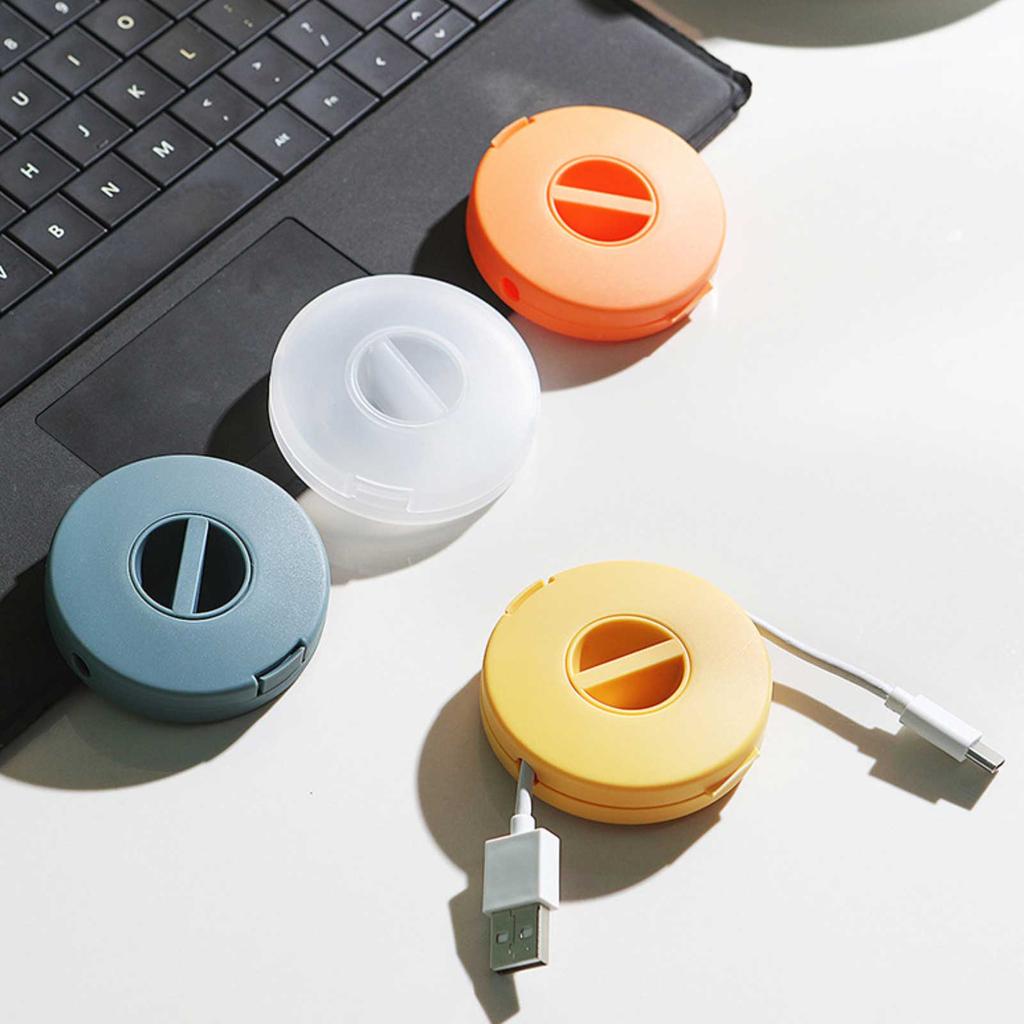 Rotatable Charger Cable Storage Box Data Cable Hub Box
