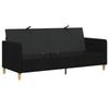 Storage Sofa in Black 192 x 78 x 87 cm Polyester