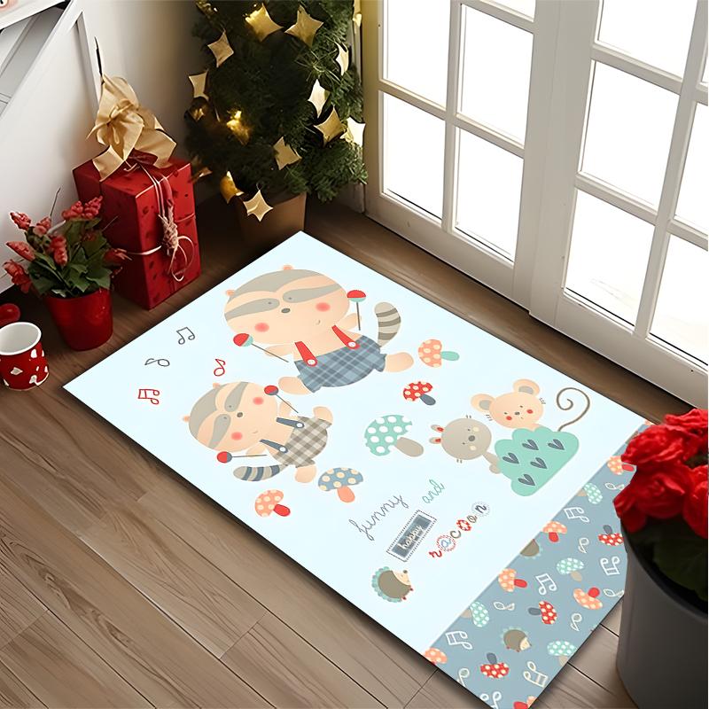 1pc Cartoon Baby Boy Carpet for Room Floor Mat, Comfortable Office Chair Printed Area Rug, Beautiful Hotel Rug