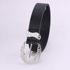 American Classic Black Retro Personalized Rhinestone Belt Women'S Jeans Belt Dress Decorative Women'S Belt