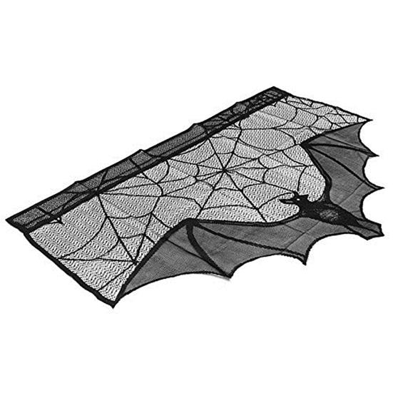 Хэллоуин занавес летучая мышь паутина декор черное кружево дом с привидениями вечеринка на Хэллоуин