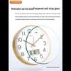 Настенные кварцевые часы Timess Silent с календарем и термометром
