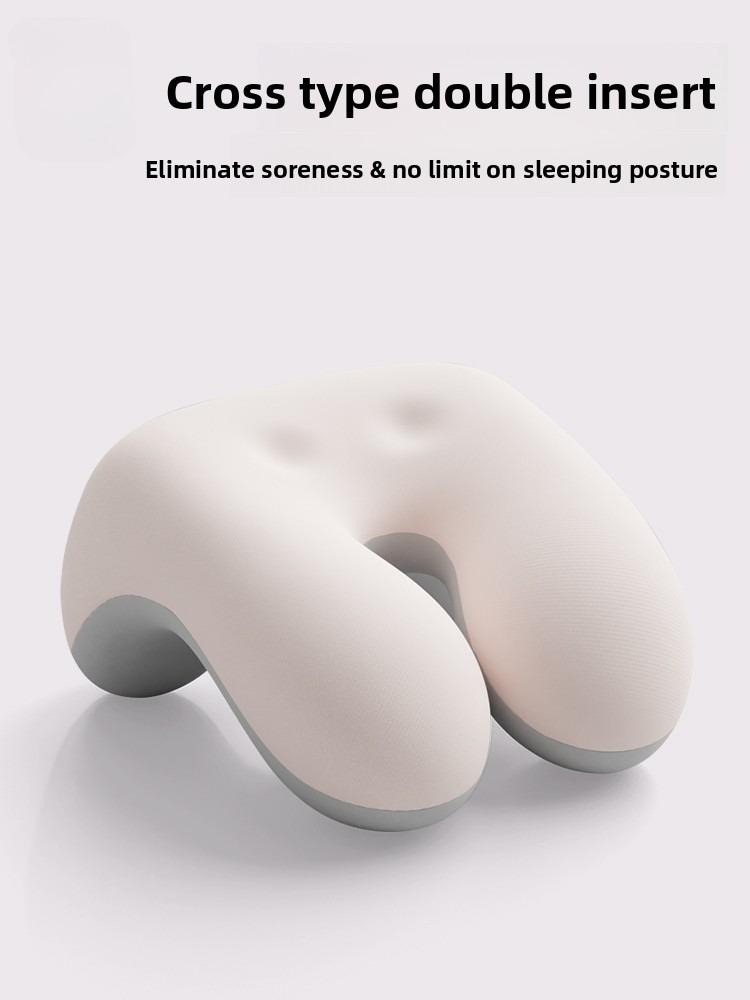 Memory Foam Office Chair Head Support Pillow for Computer Chairs Adjustable Headrest Nap Pillow for Sleeping Working Removable