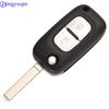 Jingyuqin 2/3 Buttons Remote Flip Folding Car Key Shell Case Fob Uncut Blade For Renault Clio 3 Megane 3 Kangoo Modus
