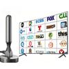 4K 1080P and Support HDTV for Free Local Channels. HD Digital TV Antenna Indoor, Outdoor, Magnetic Base and 360°