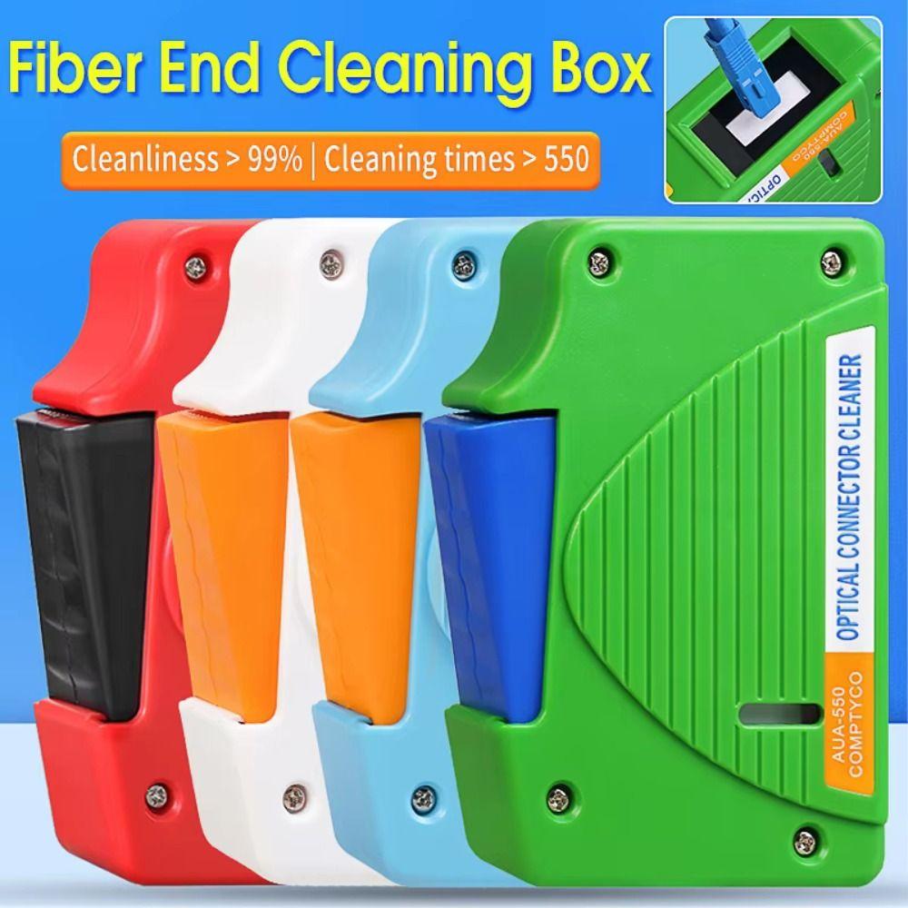 Fine Fibers Fiber End Face Cleaning Box Replaceable Core Fiber Wiping Tool Telecommunications