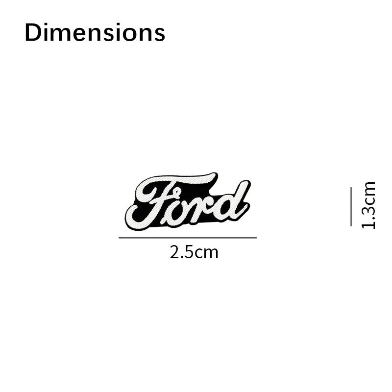 Car Audio Decorate 3D Aluminum Badge Emblem Stickers For Ford Focus Mk3 Fiesta Ranger Fusion Mondeo Mustang Fusion Kuga Ecosport CVY1