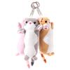 Lovely Long Cat Plush Doll Toys Soft Stuffed Animal Keychain Backpack Pendant For Kids Girls Birthday Gifts