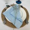 Set of 50 Gauze Cloth Napkins 40x40cm Sewn Edge 100% Cotton Fabric Crepe For Dinner Home Party Wedding Napkins Event Designing