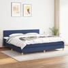 3140487 vidaXL Divan Bed with Mattress Blue 200x200 Cm Fabric