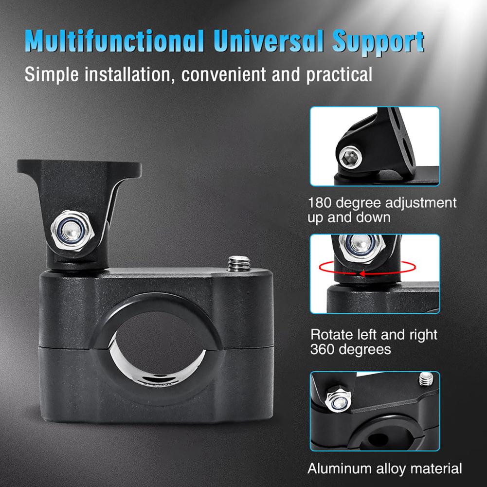 LT03A Универсальный кронштейн для крепления фары мотоцикла, хомуты для труб руля для прожекторов, противотуманных фар