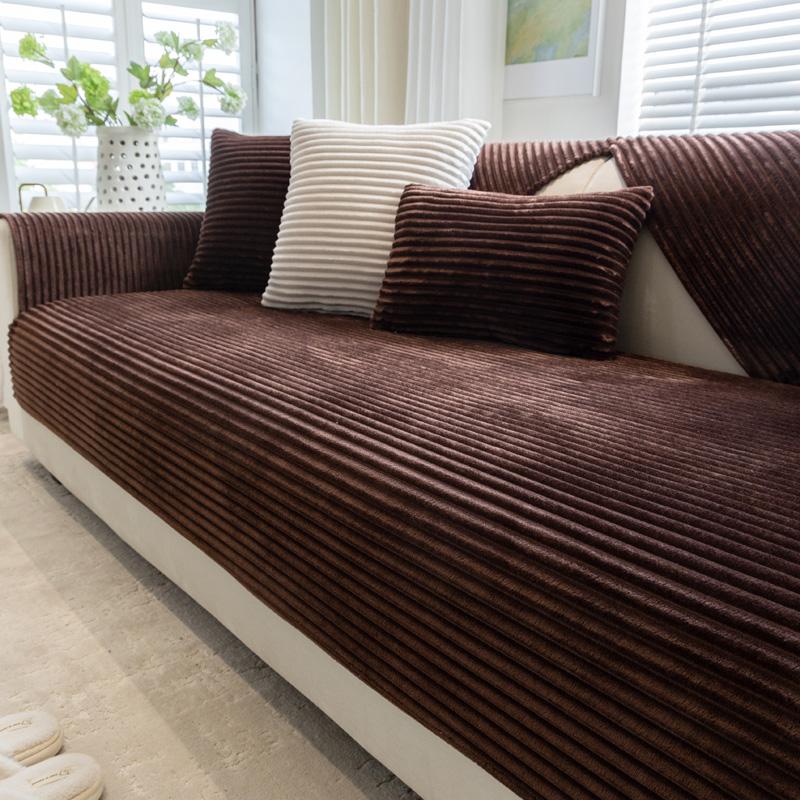 Имитация кролика плюшевая утолщенная зимняя диванная подушка нескользящая кожаная подушка для дивана тканевое полотенце