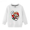 2025New Style Super Mario Cartoon Game Peripheral Children's Hoodies Spring and Autumn Boys and Girls Round Neck Pullover Sweater
