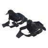 With Shoulder Strap Simulation Black Crow Flocking Plush Crow Toy  Holiday Party Decoration