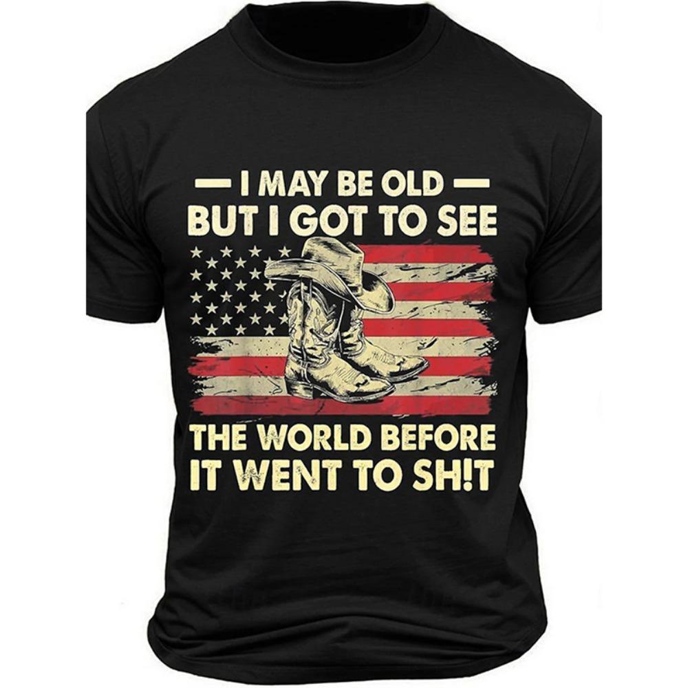 Летняя мужская футболка с принтом ретро-флага, 3D-черепом, круглым вырезом, коротким рукавом, повседневная дышащая мужская футболка большого размера, популярная модель