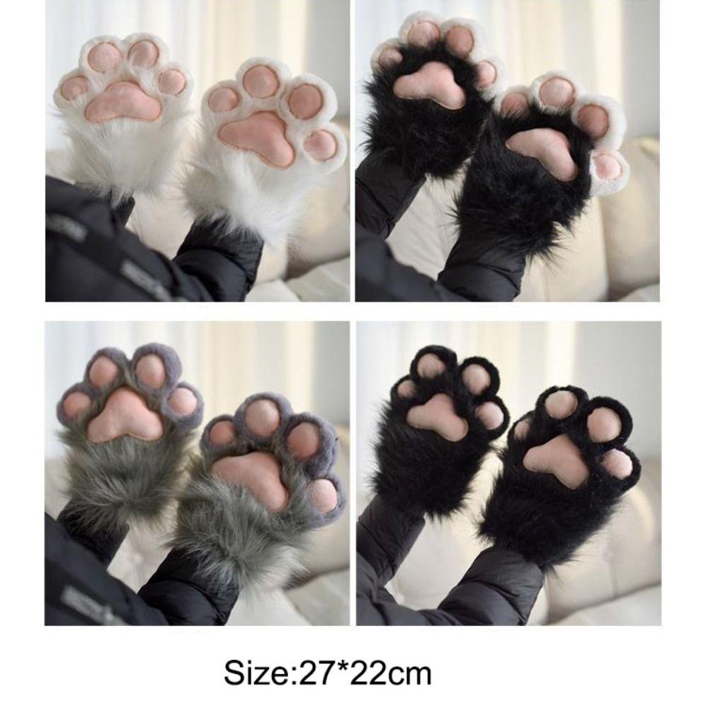 Anime Cat Claw Plush Gloves Plush Bear Claw Gloves New Furry Cat Claw Gloves