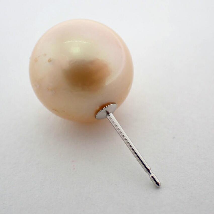 [Новый] Pt900 Белый жемчуг Южных морей (кремовый тип) серьги/g440-32