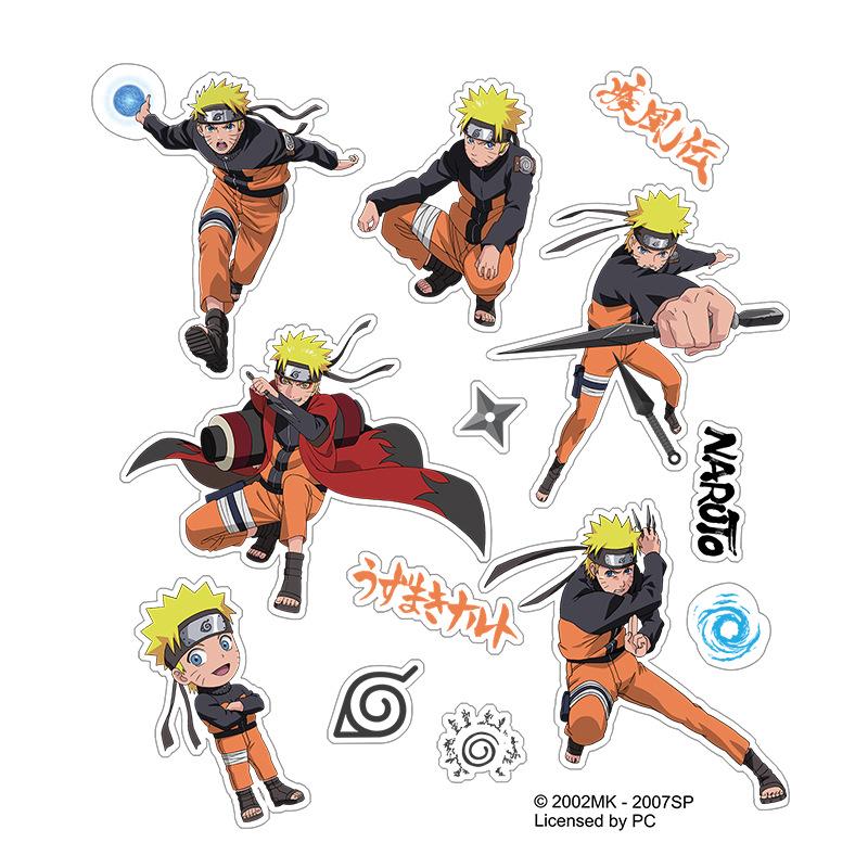 Водонепроницаемые многоразовые наклейки Naruto Акацуки и Какаши - Оригинальный товар