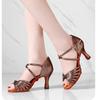 New Women's Latin Dance Shoes Ballroom High Heel Ballet Shoes Soft Sole Tango Salsa Party Shoes for Ladies Girl Sandals