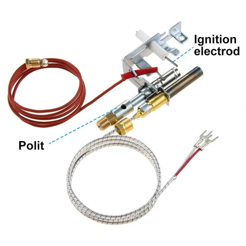Propane Gas PilotsAssembly Include Thermocouple and Thermopile PP225 R3623 14D0477 103778-01 for Empire Fireplaces Stove