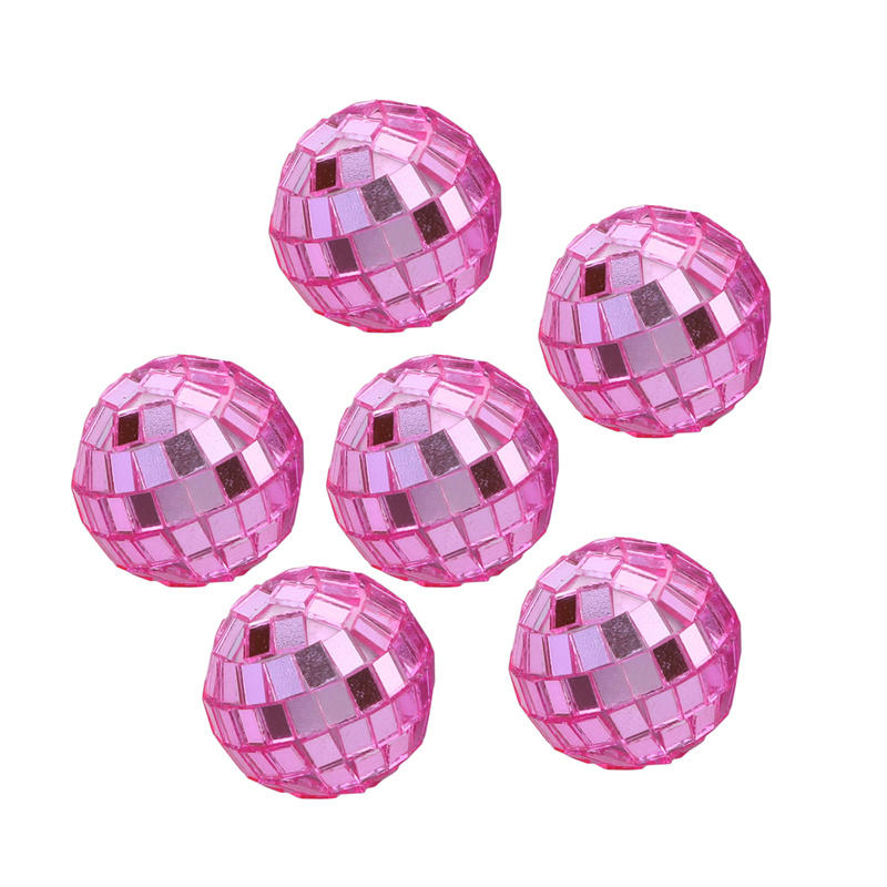 3см 6шт Зеркальные шары Вечеринка Блестящий шар Зеркальный Рождественский Лазерный Светоотражающий Стеклянный шар Диско Рождественская елка Украшения для дома