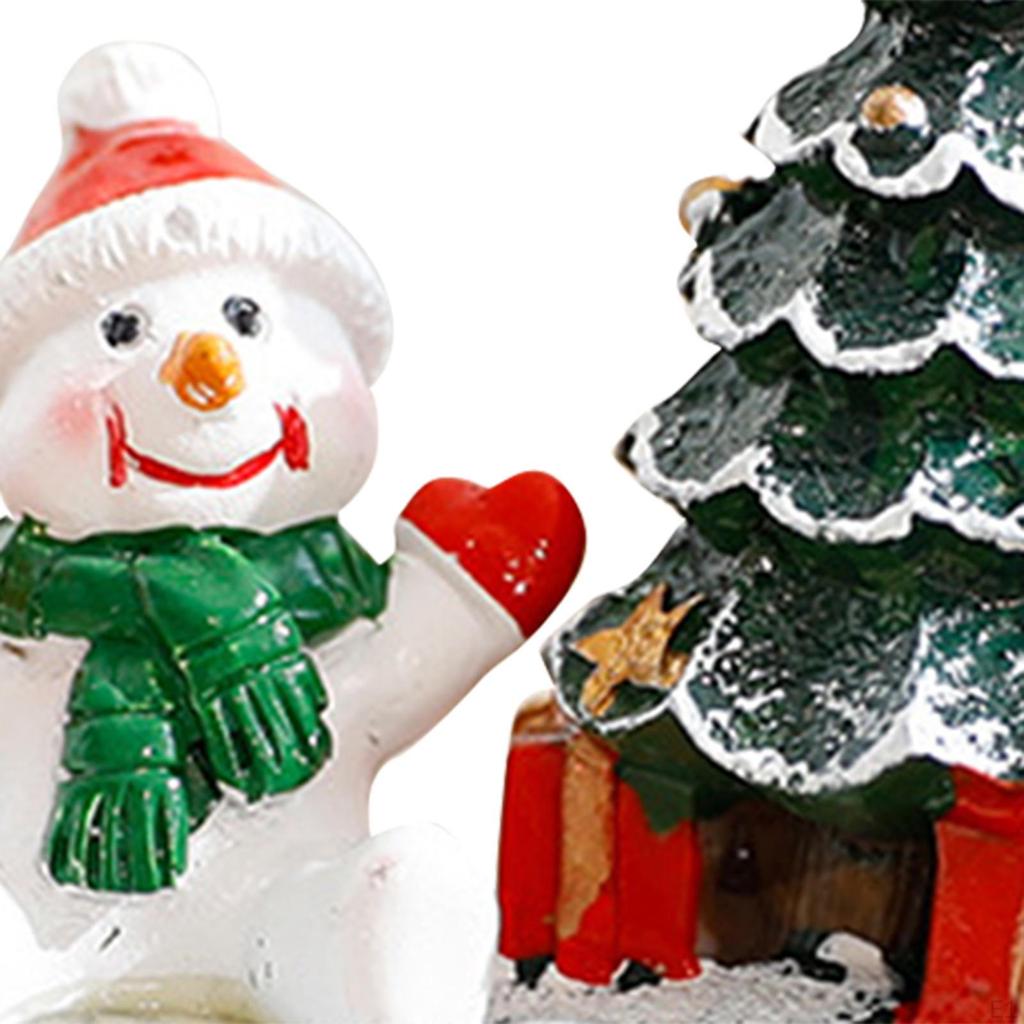 Рождественская елка смоляная фигурка маленькая милая рождественская статуэтка настольная гостиная витрина мини