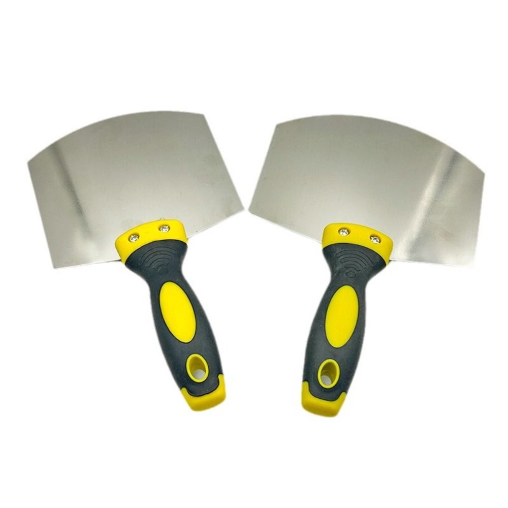 Stainless Steel Ash Shovel Arc Plaster Trowel Spatula Paint Feed Filling Scraper  Home