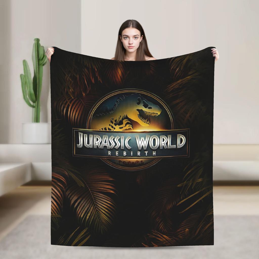 Юрское Возрождение Спинозавр Атака Мир Пледы Динозавр Флис Забавный Теплый Плед для Покрывала Осень/Зима Открытый