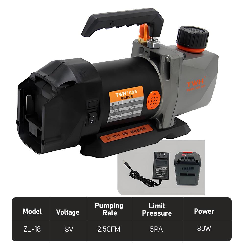 Ручной литиевый аккумуляторный вакуумный насос Автомобильный инструмент для ремонта холодильного оборудования Вакуумный насос Перезаряжаемый Портативный Вакуумный насос для хладагента