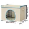 Cat Cooling Bed Portable Air Conditioner House Foldable Pet Igloo Nest with Ice Packs for Small Medium Cats Kittens