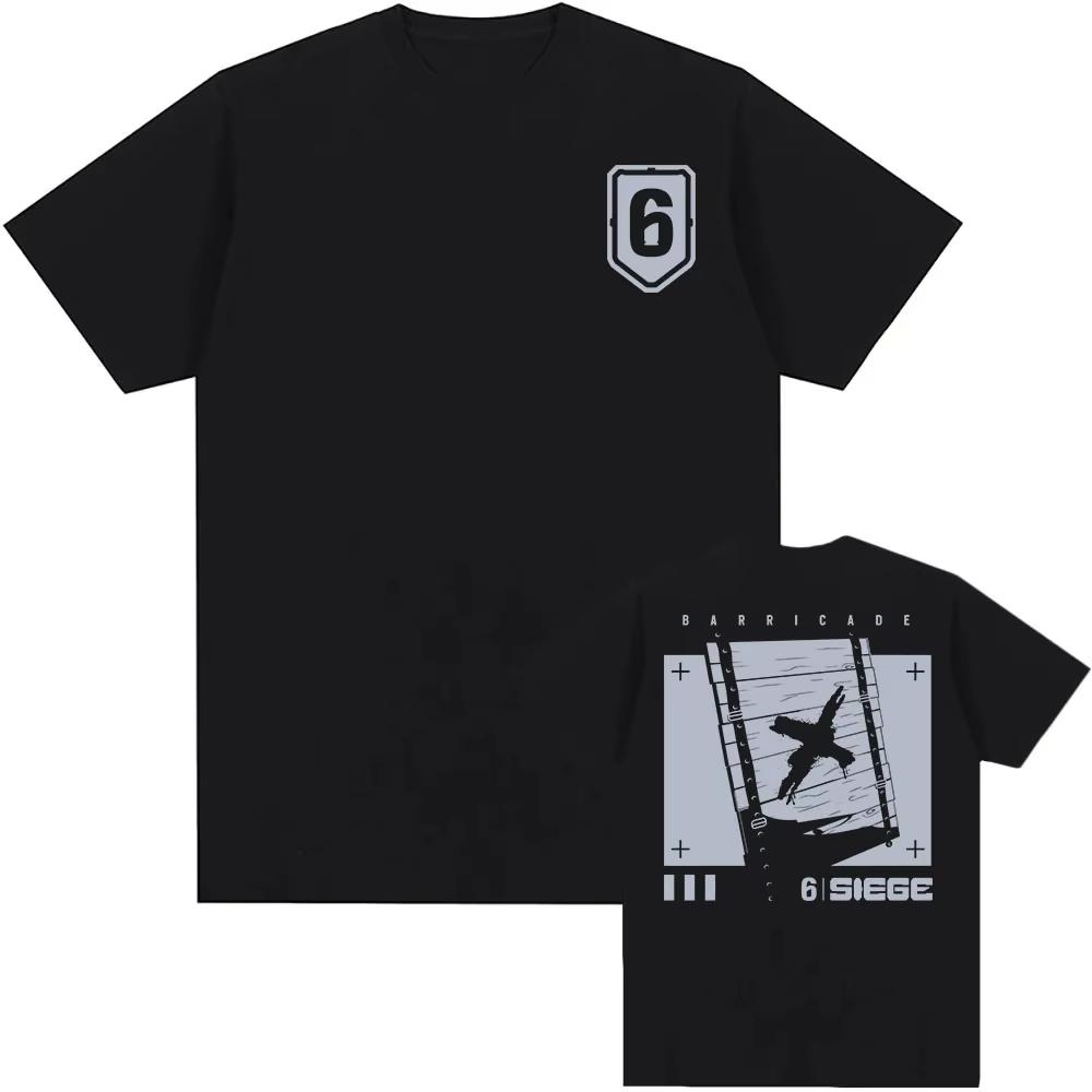 Hot Game Rainbow6 Six Siege Tees Summer Oneck Unisex Tshirt Unisex Streetwear Short Sleeve Top Fashion Tshirts Unisex Merch