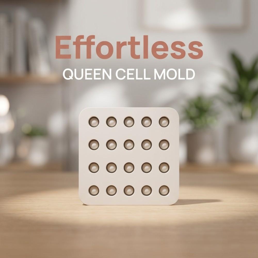 Silicone Bee Cell Cup Mold 4-Row Queen Bee Rearing Mold Silicone Mold Beekeeping Supplies