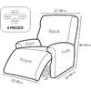 Эластичный чехол для кресла-реклайнера, Принтованные чехлы для кресла, Чехол для дивана-реклайнера, Нескользящий облегающий защитный чехол для мебели, для гостиной, спальни, дома, M