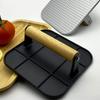 Пресс для бургеров из алюминиевого сплава, уличный, антипригарный, круглый/квадратный, ручной, инструменты для прессования мяса для бургеров, с деревянной ручкой, для дома, кухни, барбекю