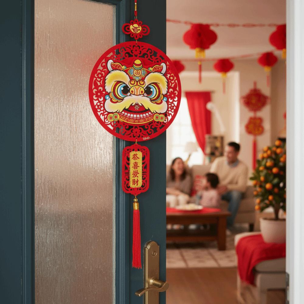 Exquisite Chinese New Year Decoration Blessing Words New Year Pendant Door Sign  Party