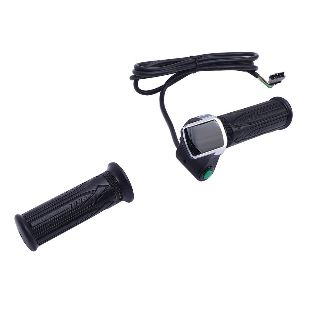 Ручка газа для электровелосипеда с индикатором заряда батареи, чувствительная, 48 В, универсальная, поворотная ручка газа для электросамоката, для 2,22 см