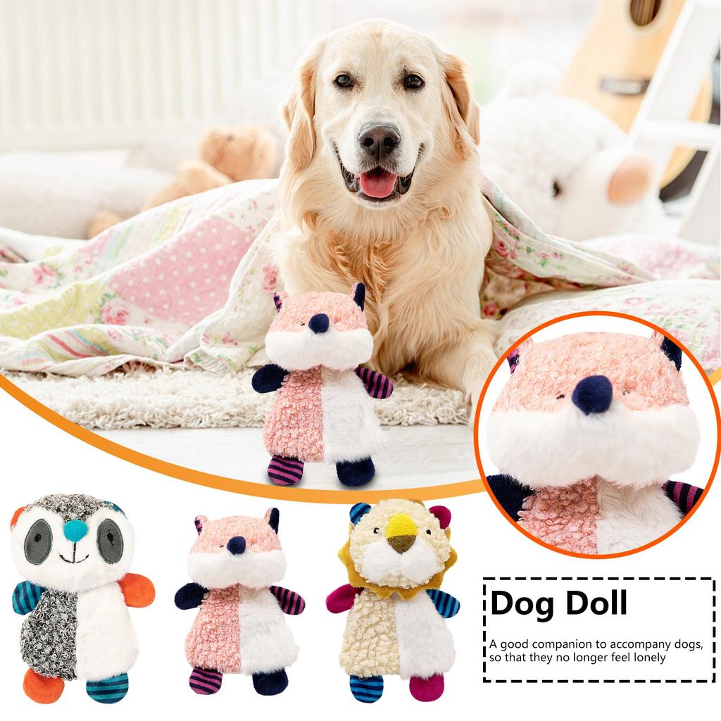 Игрушки для собак Бумажный енот Звук Плюшевая игрушка для чистки зубов для собак Жевательная игрушка