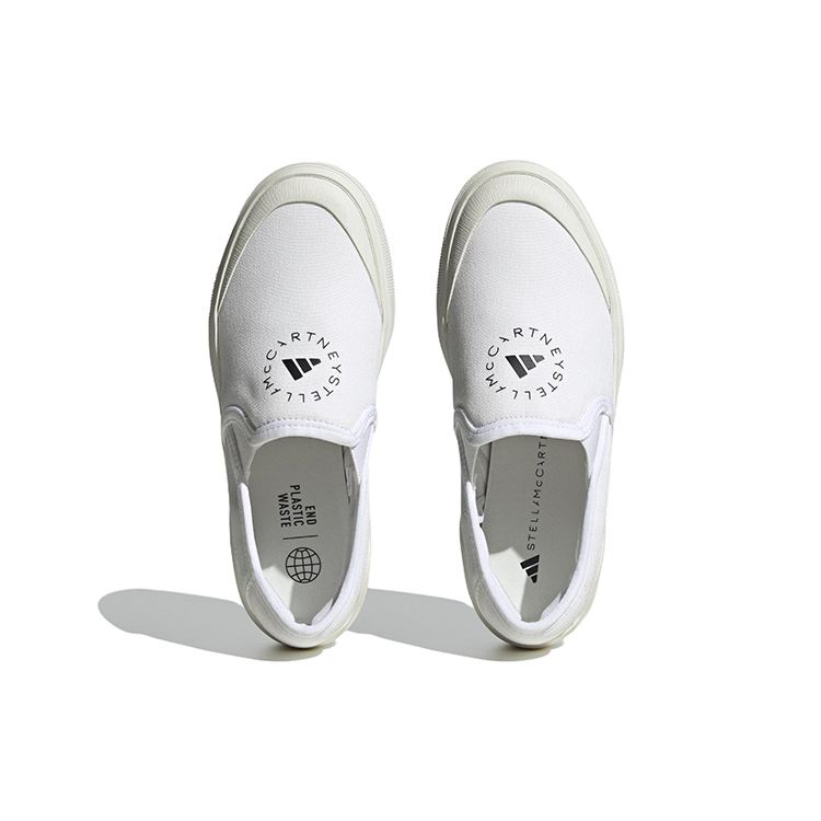 Stella McCartney x adidas Court Slip-On Off White Burnt Cayenne Женские кроссовки Core-Black HP3206