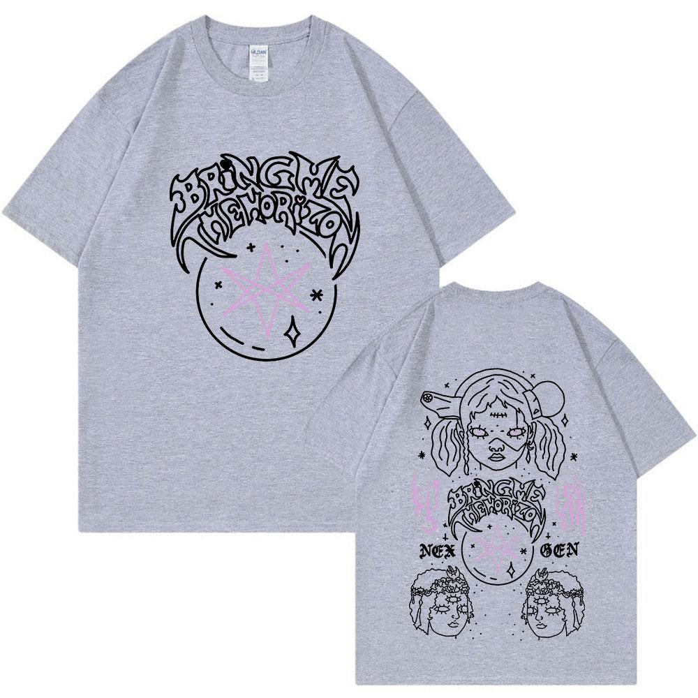 BMTH BringMe TheHorizon Album Post HuUnisex Nex Gen Tshirt Heavy Metal Rock Band Tshirt Unisex Fashion Hip Hop Short Sleeve Tshirts