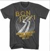 Bon Jovi Slippery When We Мировой Тур 86-87 Мужская Футболка Музыкальный Мерч