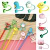 Cup Accessories Drinking Dust Cap Silicone Straw Tips Cover New Silicone Straw Plug  Cup
