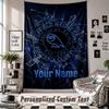 Wall Hanging Tapestry With Custom Name & Text, Sheffield Wednesday FC Decorative Tapestry For Bedroom