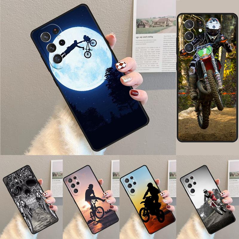Чехол для телефона Samsung Galaxy note 10 pro S26 Ultra S23 S24 FE S25 S21 S22 PLUS с рисунком Dirt MX Bike Motocross, противоударный