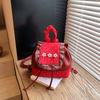 Minimalist Denim Patchwork Small Backpack For Daily Use