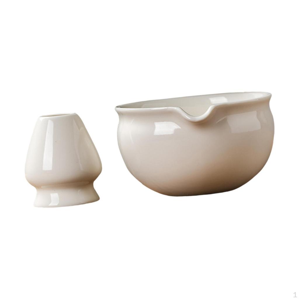 Коллекция японских чаш для матча с подставкой для венчика для ценителей чая