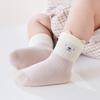 3Pairs/Set Newborn Baby Socks Summer Thin Mesh Cotton Kids Socks Cute Cartoon Boneless Ear Infant Socks For Boys Girls 0-5Yrs