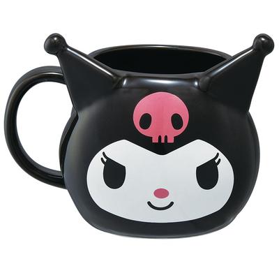 Керамическая кружка Skater 390 мл Kuromi Sanrio Вырезная CHMGD4-A
